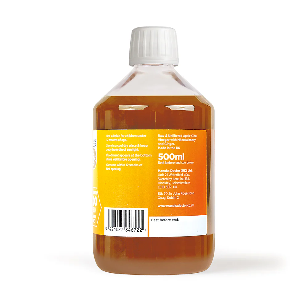 Apple Cider Vinegar with Ginger & Manuka Honey - Image 3