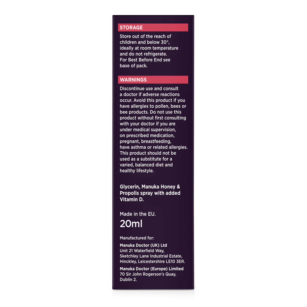 Vitamin D Spray with Manuka Honey & Propolis 500 M.E.D. - Image 5
